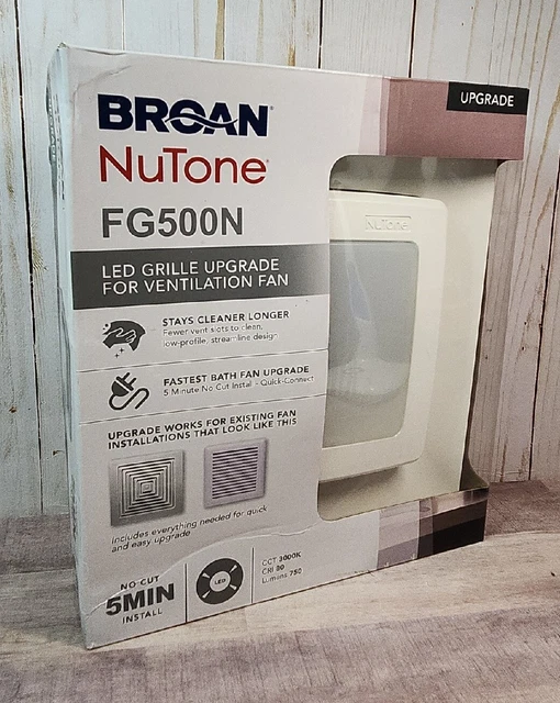 BROANNUTONE QUICK INSTALLATION Bathroom Exhaust Fan Grille Cover with