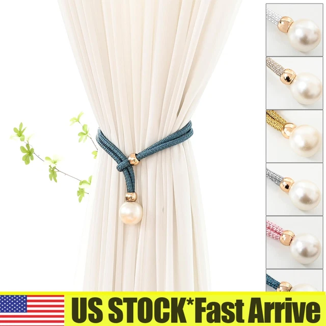 Curtain Tiebacks Window Tie Backs Rope Holdbacks Living Room Bedroom Ornament US