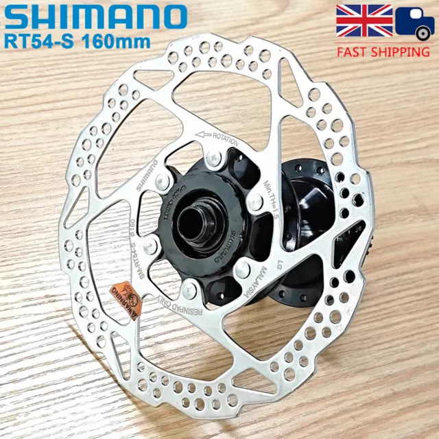 Shimano Deore SM-RT54 Disc Brake Rotor 160mm Center Lock Bicycle Resin Pads Only