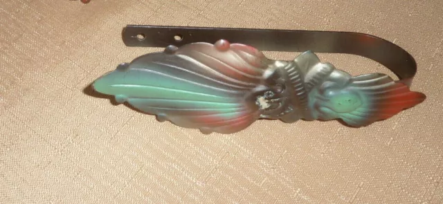 Pair Antique Vintage Metal Curtain Drapery Tie Back Hook Hardware VG++ condition 4