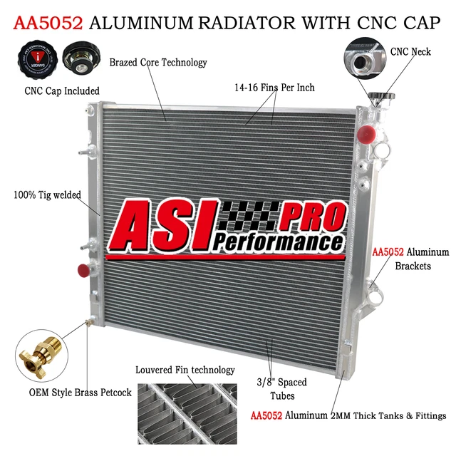 2-ROW RADIATOR FOR 02-09 Toyota Prado 120 SERIES 2.7 3RZ-FE;4.0 1GR-FE ...