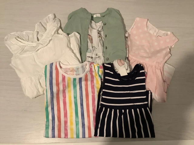Pacchetto Next/F/Primark/H&M Bambine X 5 @ Abiti/Tuta Età 12-18 Mesi