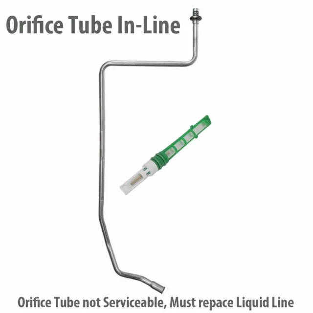 A/C Liquid Line W/ Orifice Tube Fits: 1997 - 2001 Jeep Cherokee L4 2.5L & L6 4.0