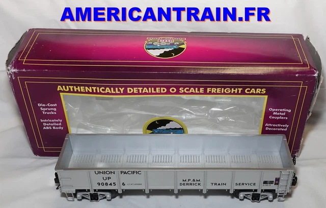 U.S. Army 50’ Waffle Box Car 3 rails échelle O MTH