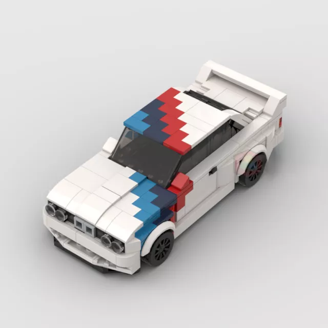 Für BMW E30 M3 Auto Modellauto Pixel Bauklötze Sammlung Block-Spielzeug