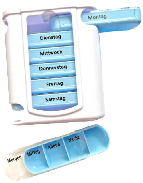 Medikamentenbox TOWER Pillendose 7 Tage Tablettenbox Pillenbox Tablettenspender