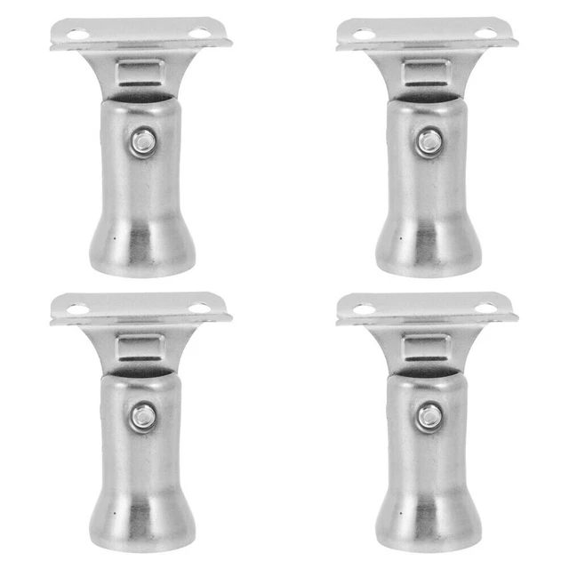 4 Embouts De Corde En Acier Inoxydable 304 (noir) - Pour Terrasses, Escaliers, Garde-corps - Fixation Corde Jusqu'à 2 Pouces De Diamètre - 5