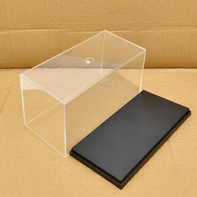 Acrylic Case Motorcycle Display Box Dustproof Storage Clear Car Models Toys 20cm