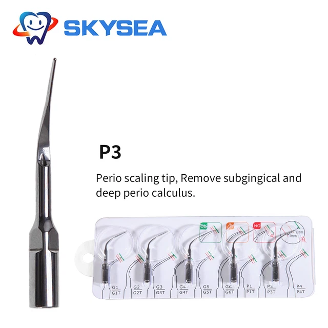 5x Dental Ultrasonic Scaler Tips Fit Woodpecker EMS Cavitron Handpiece P3 zd