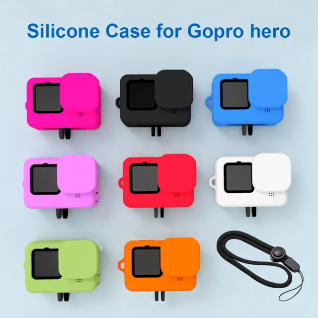 For gopro hero 9/10 Housing case Protector Soft Silicone Cover Shell With Strap