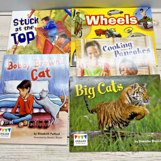 Engage literacy Home School Guided Reading x5 Book Bundle Mixed Level Library