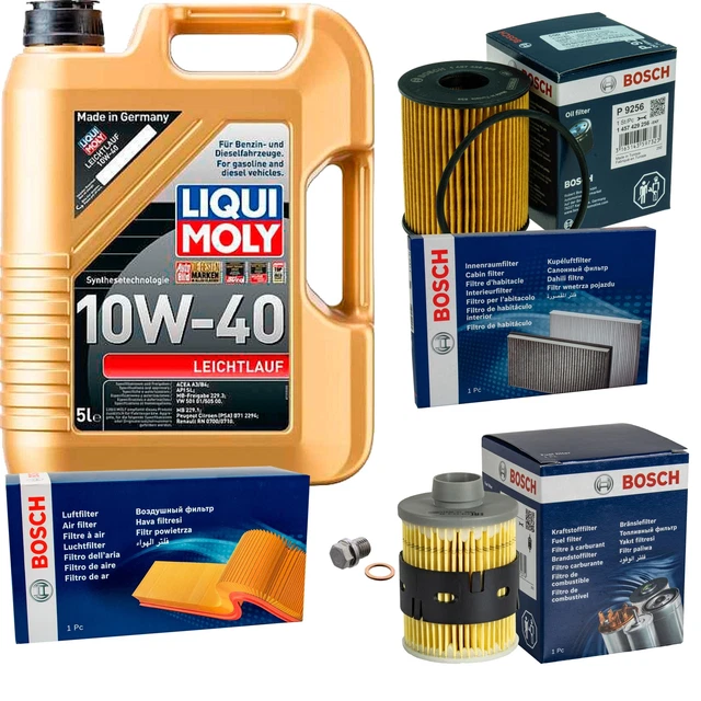 INSPEKTIONSKIT FILTER LIQUI MOLY ÖL 5L 10W-40 Für Suzuki Jimny FJ 1.3 16V