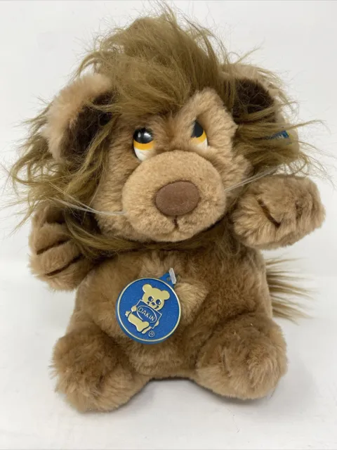 Vintage 1982 LUDICROUS LION Plush Stuffed Animal 7” Toy Dakin & Co With Tags