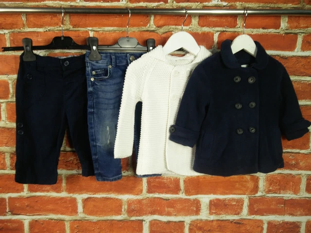 BABY GIRLS BUNDLE AGE 6-9 MONTHS NEXT etc TROUSERS JEANS CARDIGAN JACKET 74CM