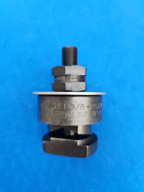 Greenlee 5005572 'Double-D' 1-1/8" x 1-3/8" Receptacle Shape Knockout Punch