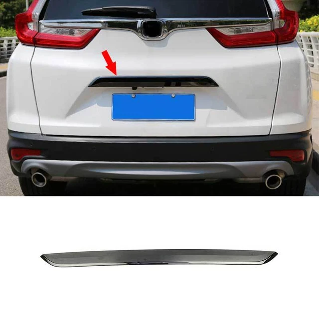 For HONDA CR-V CRV 2017-2022 Black Steel Rear Door Trunk Lid Tailgate Strip Trim