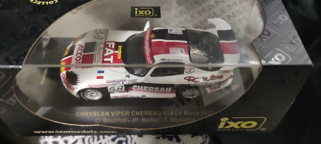 Miniatures, - 24h Le Mans - 1/43 (Ixo Collections) - 17,99€ Codif Presse : 05454 70 - Chrysler Viper GTS-R - Le Mans 2000 Prévue le Lundi 06/04/2026