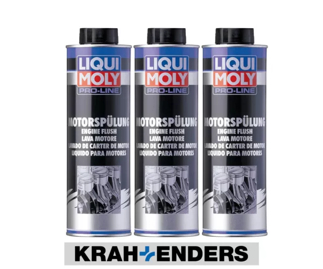 3x Liqui Moly Motorspülung Motorreiniger 2427 Pro-Line Öl Additiv Benziner Diese