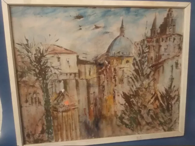 Quadro a tempera su tela.