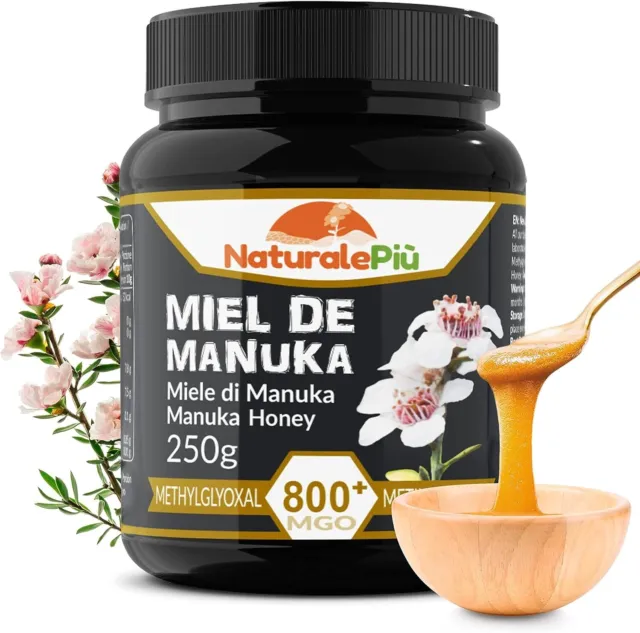 Miel de Manuka 800+ MGO de 250 gr. Produit en Nouvelle-Zélande. Actif et brut, p