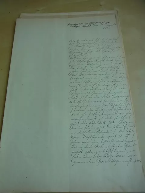 6 Documents 1890/91 Complain Teacher Hempe IN Lang-Guhle At Bojanowo Züchtigung 2