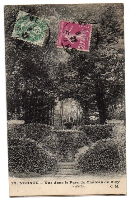 CPA 27 - VERNON (Eure) - 79. Vue dans le Parc du Château de Bizy - C. M.