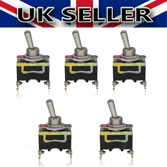 10x Heavy Duty Toggle Flick Switch 12V ON/OFF Car Dash Light Metal 10x Heavy Duty Toggle Flick Switch 12V ON/OFF Car Dash Light Metal