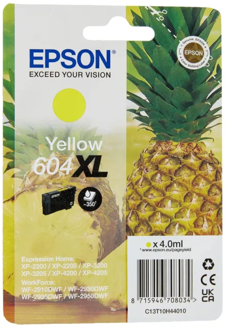 604XL - Pack de 8 Cartouches Compatibles Epson 604 XL Ananas - 2