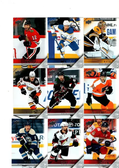10 NHL Trading Card zur Auswahl--Upperdeck Extended 20/21 Tribute Inserts