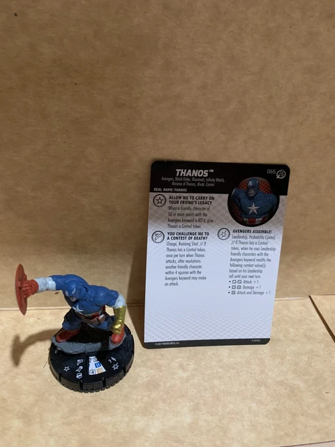 Marvel Heroclix Avengers Fantastic Four Empyre Thanos #065 Chase with Card