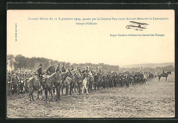 CPA Art-sur-Meurthe, Grande Revue 1909, passe parle General Pau, Offi Group