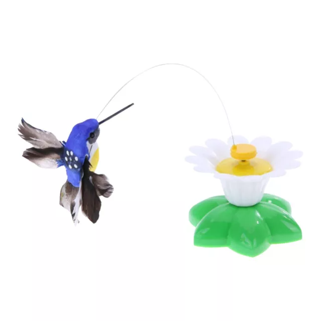 Electric Cat Teaser Toy Bird Shape Cat Toy Rotating Hummingbird Teaser Toy