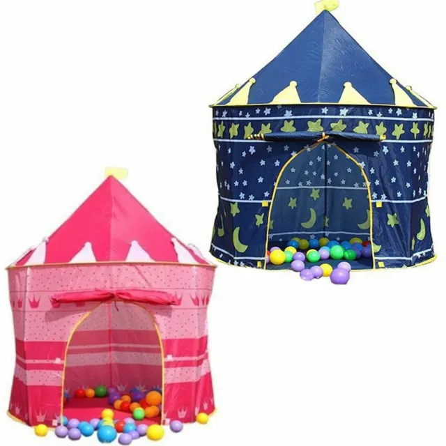 Children Kids Pop Up Wizard Princess Castle Tent Indoor/Outdoor Playhouse Gift