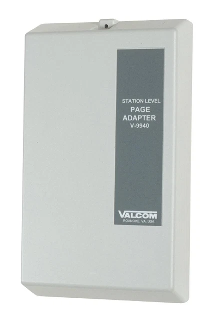 NEW Va V-9940 Expandable Station Level Page Adapter - Surface-mountable Wall