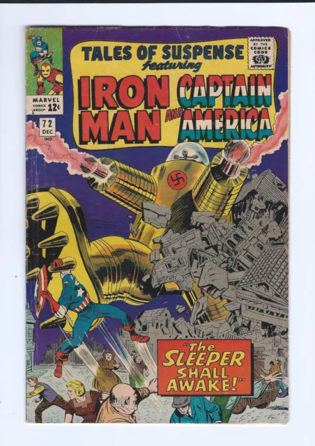 Tales Of Suspense  N° 72  Decembre 1965  Iron Man Et Captain America