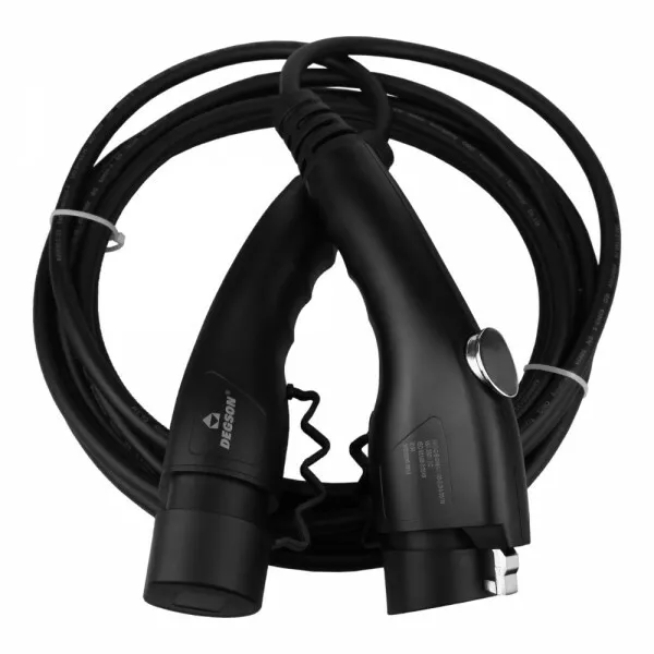 Ev Câble de Chargement Voiture électrique Chargeur Typ1 Typ2 230V 16A 3.6kW 5m