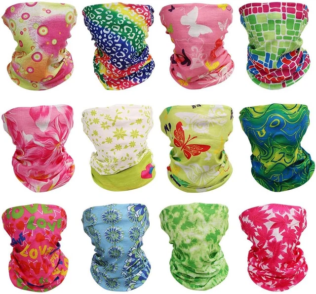 Fascia Multiuso In Microfibra - Bandana, Foulard O Scaldacollo, Uomo E Donna, 50x25 Cm, Made In Italy - Foto 8