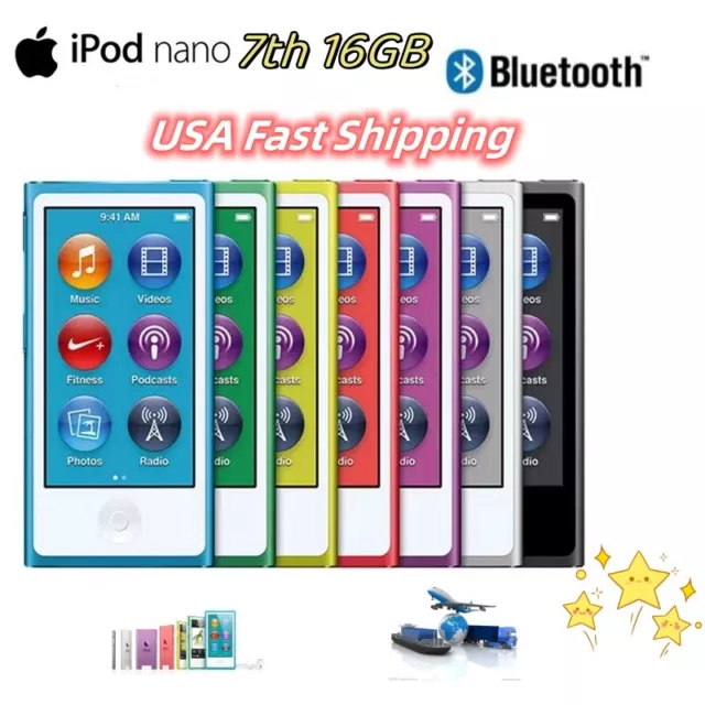 "Brand New"Apple iPod Nano 7th 8th Generation(16GB) Sealed Retail Box-All Colors