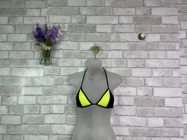 PINK Victoria’s Secret Black/Yellow Swimsuit Bikini Top