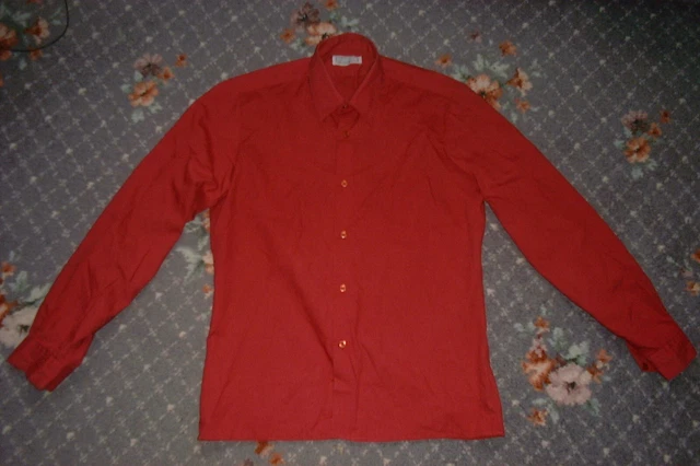 Camicia uomo vintage anni 80 BARNABY 15 pollici colletto