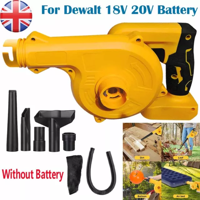 Cordless Leaf Blower 2in1 Electric Leaf Blower&Vacuum for Dewalt 20V Battery UK