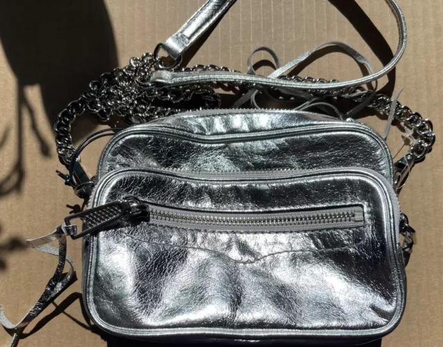 NWT Rebecca Minkoff Silver Solstice Camera Bag