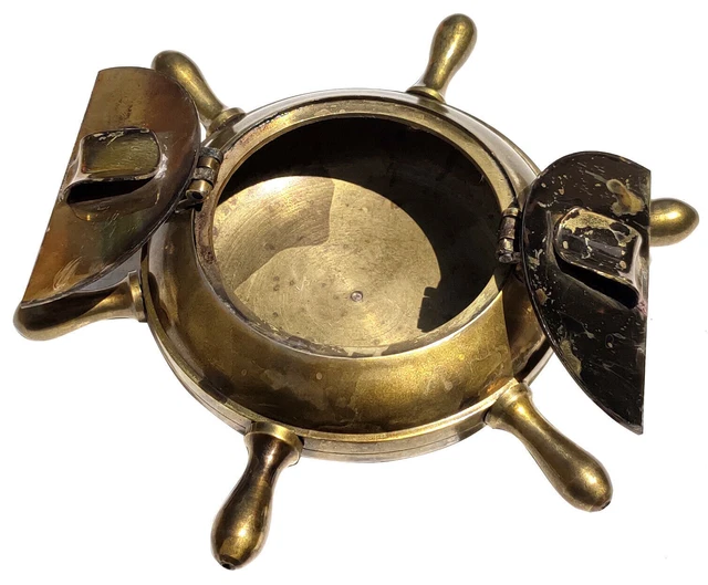 Cendrier En Laiton Massif Tourné | Selency