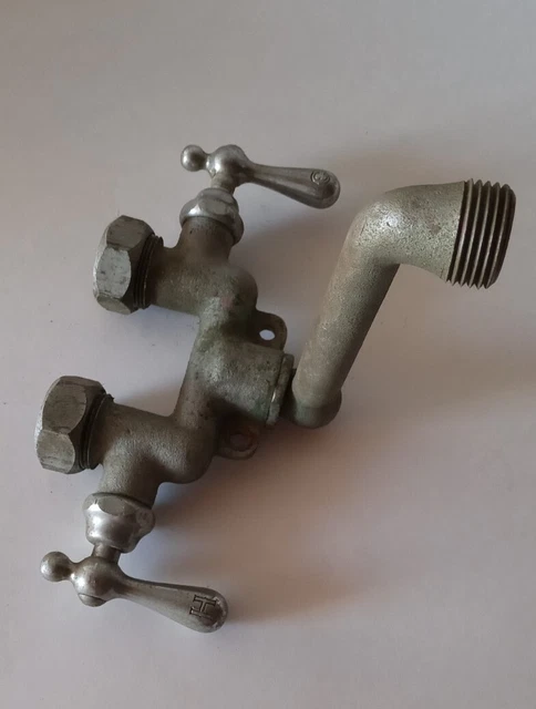 Antique Galvanized Standard  Gooseneck Industrial Sink Kitchen Bathtub Faucet