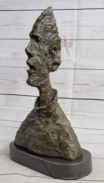 Alberto GIA Cometti`S Bronze Büste, Von Sein Bruder Diego Skulptur Figur Decoe