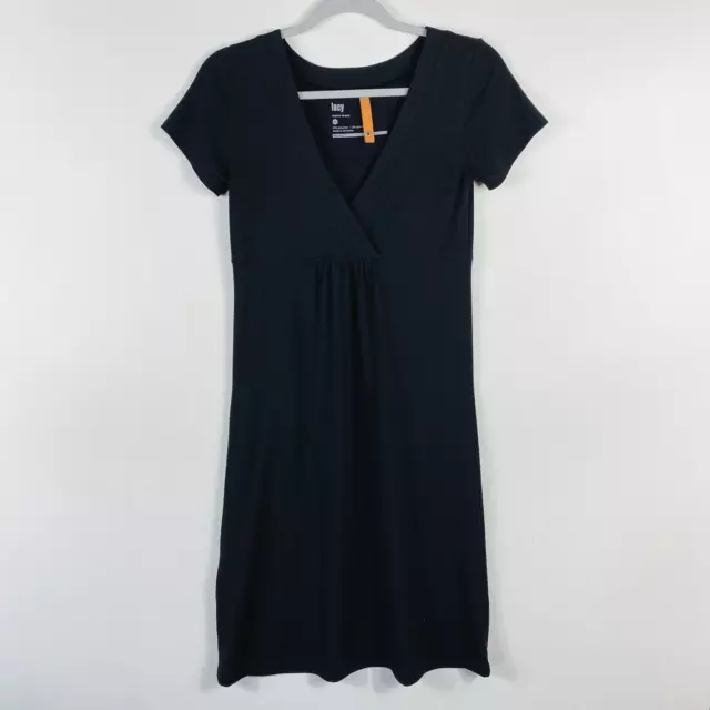 Lucy Size XS Black Metro Dress Short Sleeve V Neck Athleisure Hiking Casual