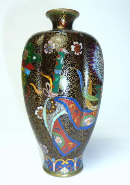 Emaille Vase Japan um 1900 Meiji