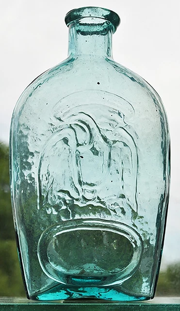 American Double Eagle Flask, pontil scarred base