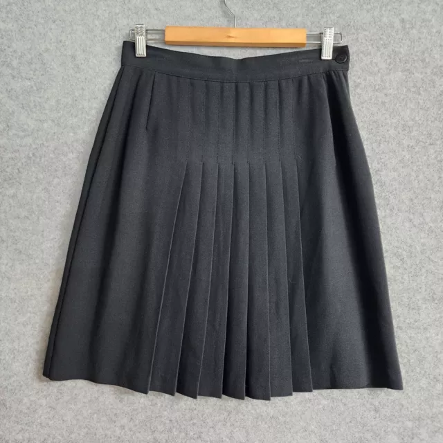 Vintage Katies Ladies Skirt Size 12 Black Pleated Office Work