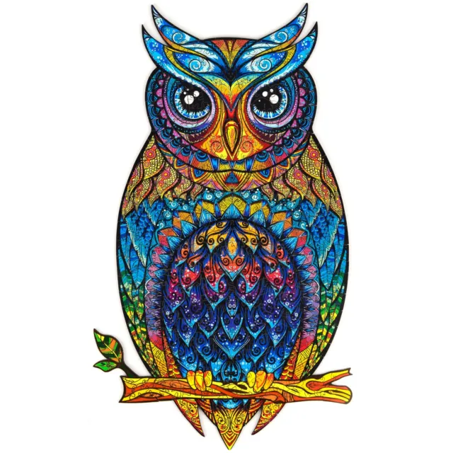 Unidragon Wooden Jigsaw Puzzles "Charming Owl" Wooden Puzzles for Adults - KS